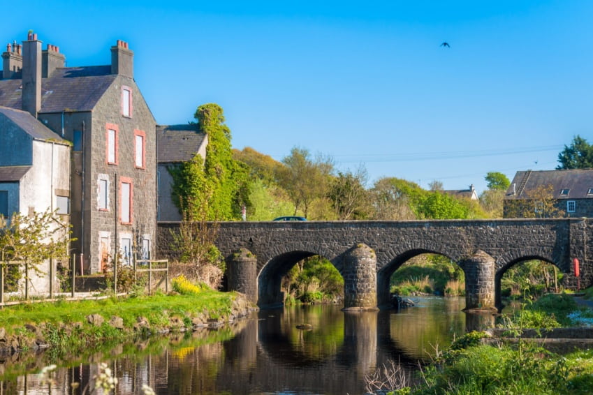 A view of the charming town of Bushmills, near Game of Thrones locations in Northern Ireland.